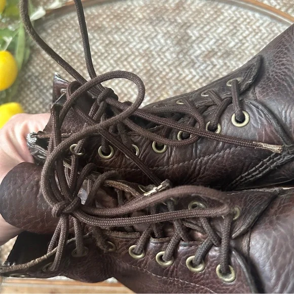 Dr. Martens Aztec Brown Lace Up Boots Sz 9 - Picture 6 of 7